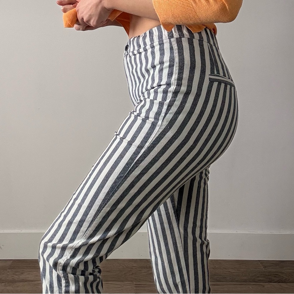 Brandy Melville Striped High-Waist Pants